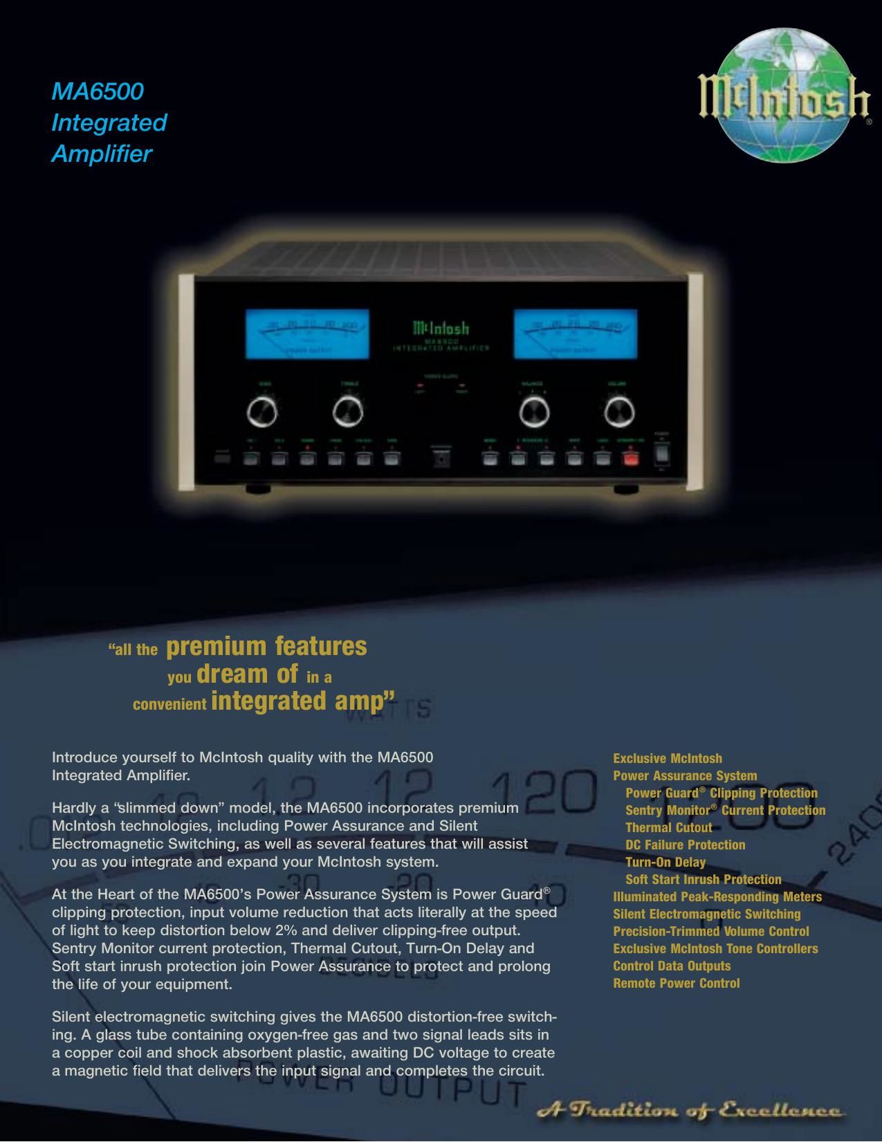 McIntosh MA 6500 Brochure 2