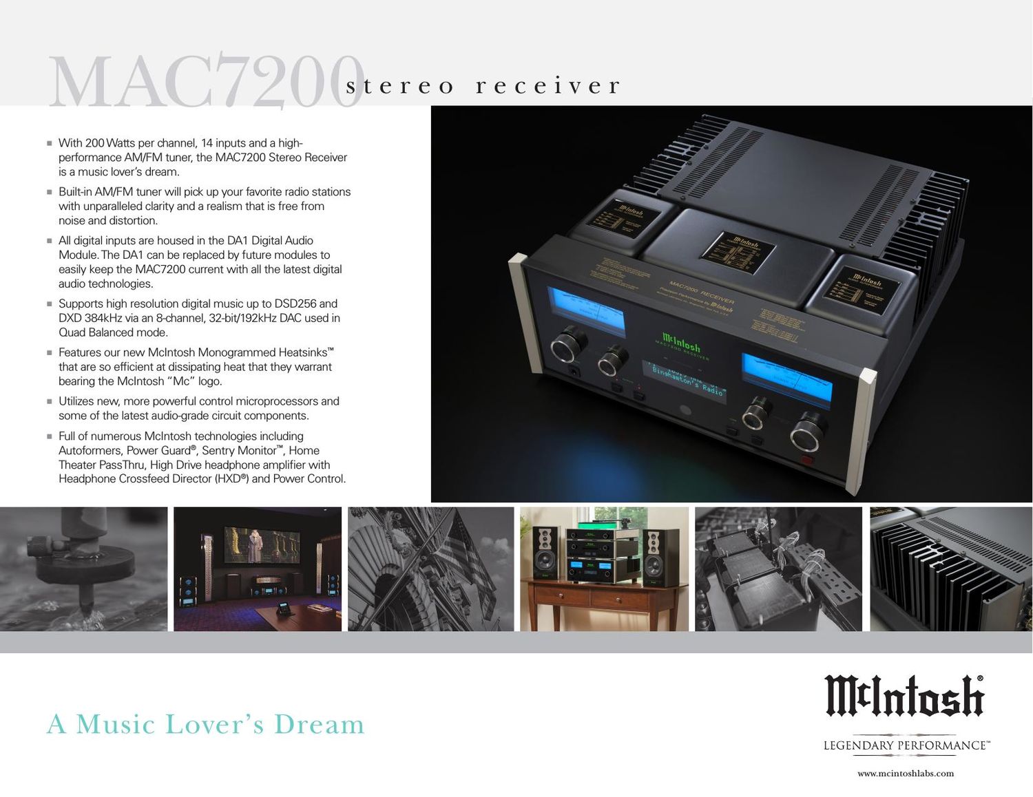 McIntosh MAC 7200 Brochure