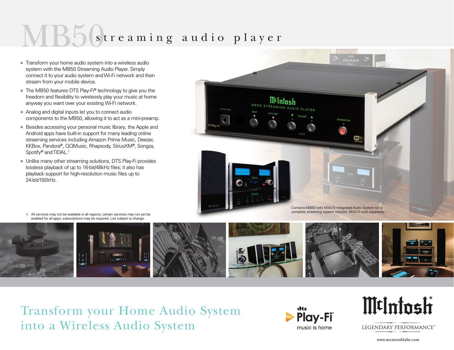 McIntosh MB 50 Brochure