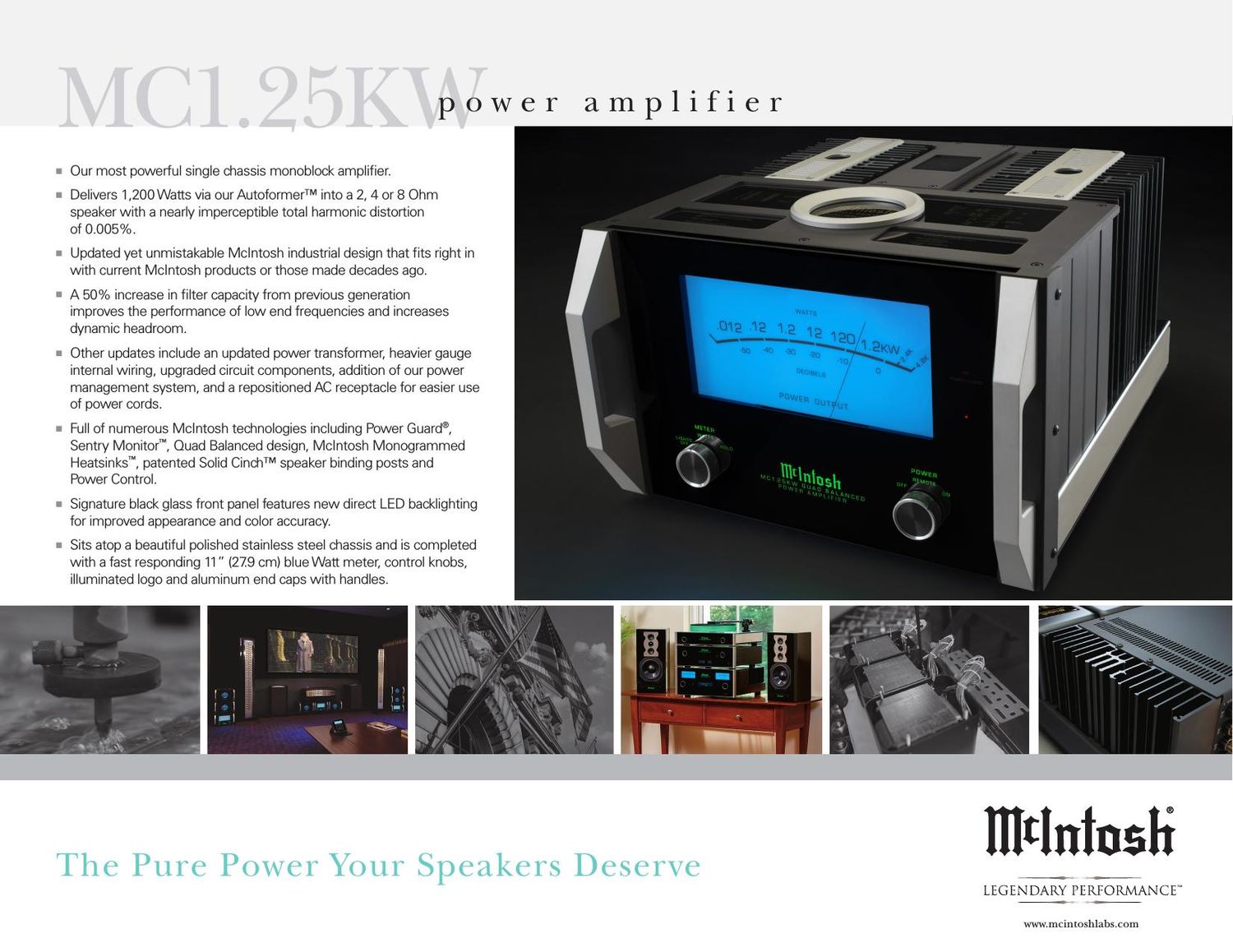 McIntosh MC 1.25KW Brochure