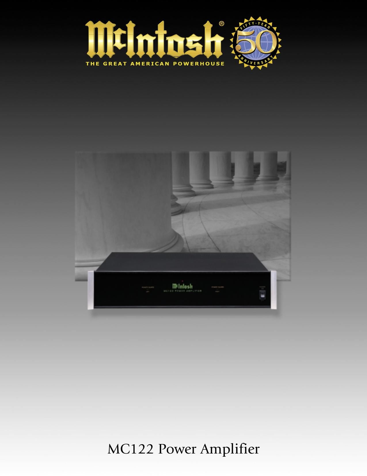 McIntosh MC 122 Brochure