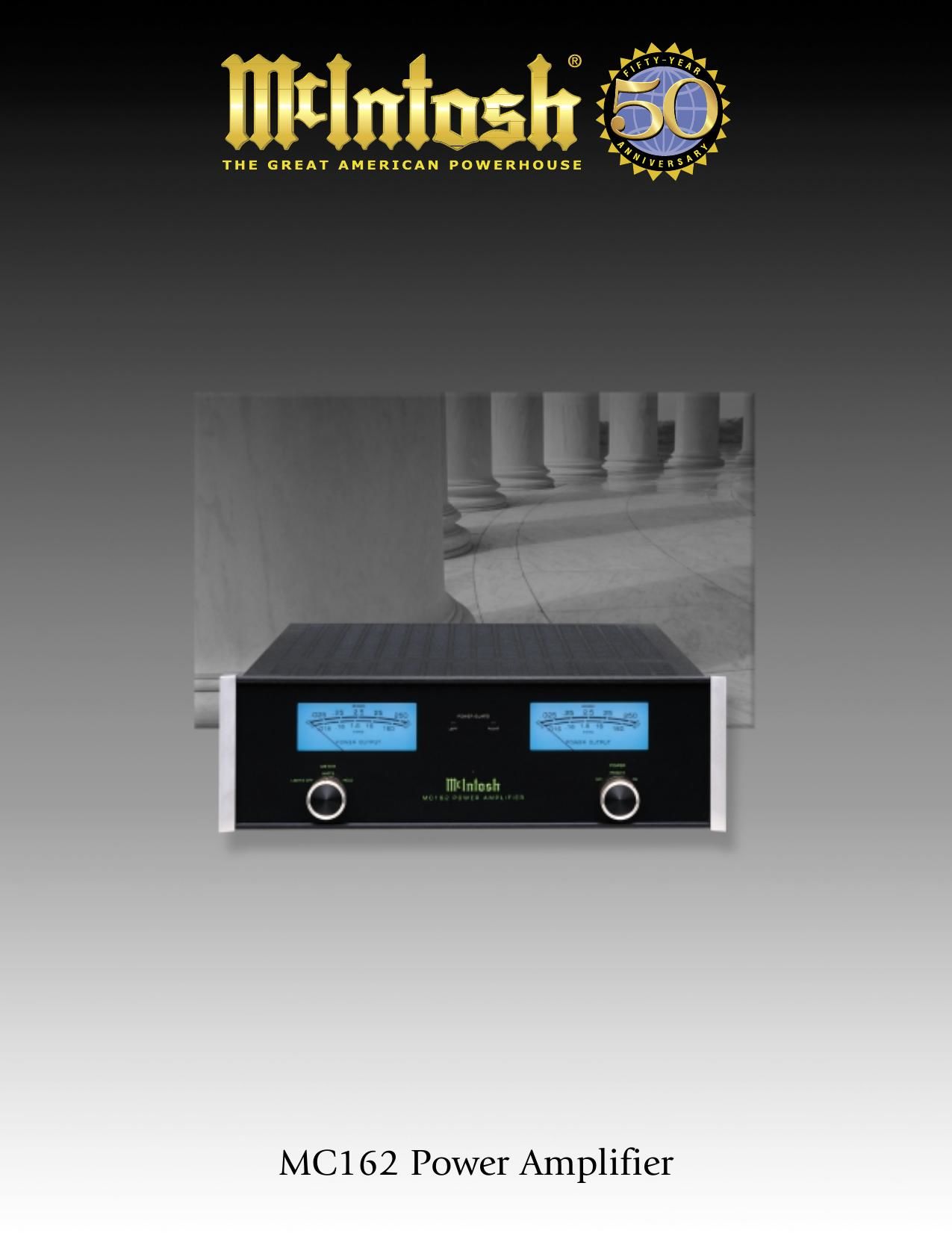 McIntosh MC 162 Brochure