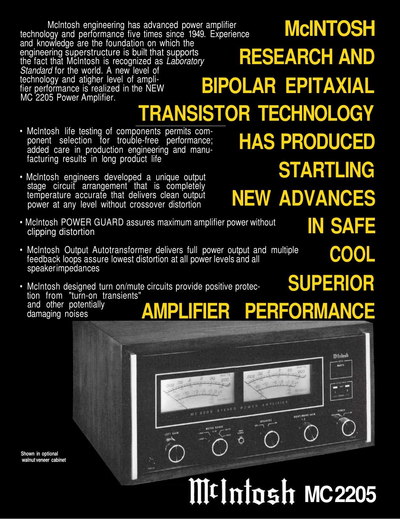 McIntosh MC 2205 Brochure