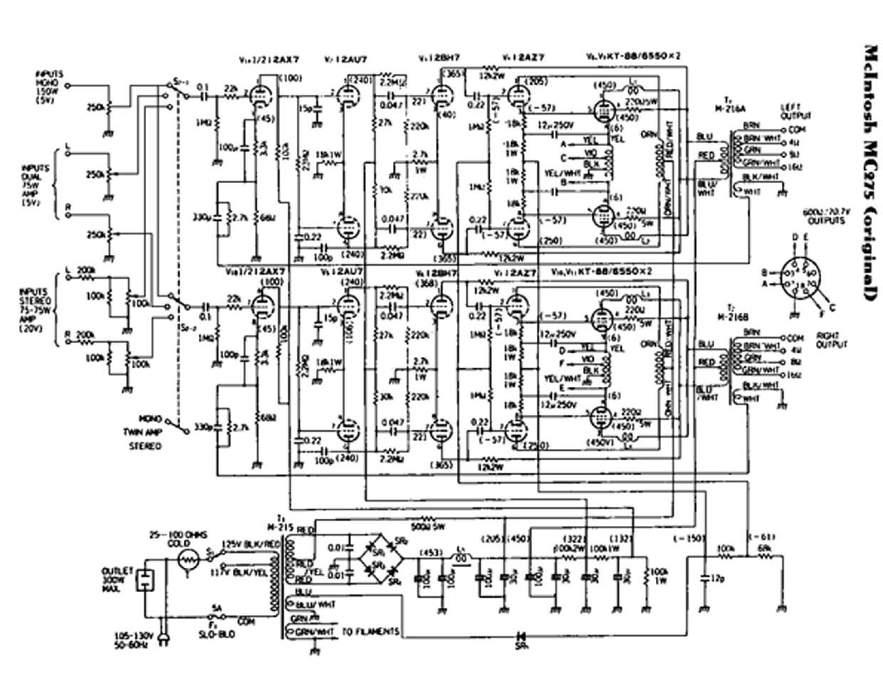 McIntosh MC 275 Schematic