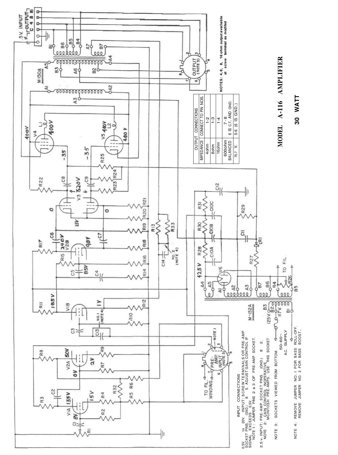 McIntosh MC 30 Schematic