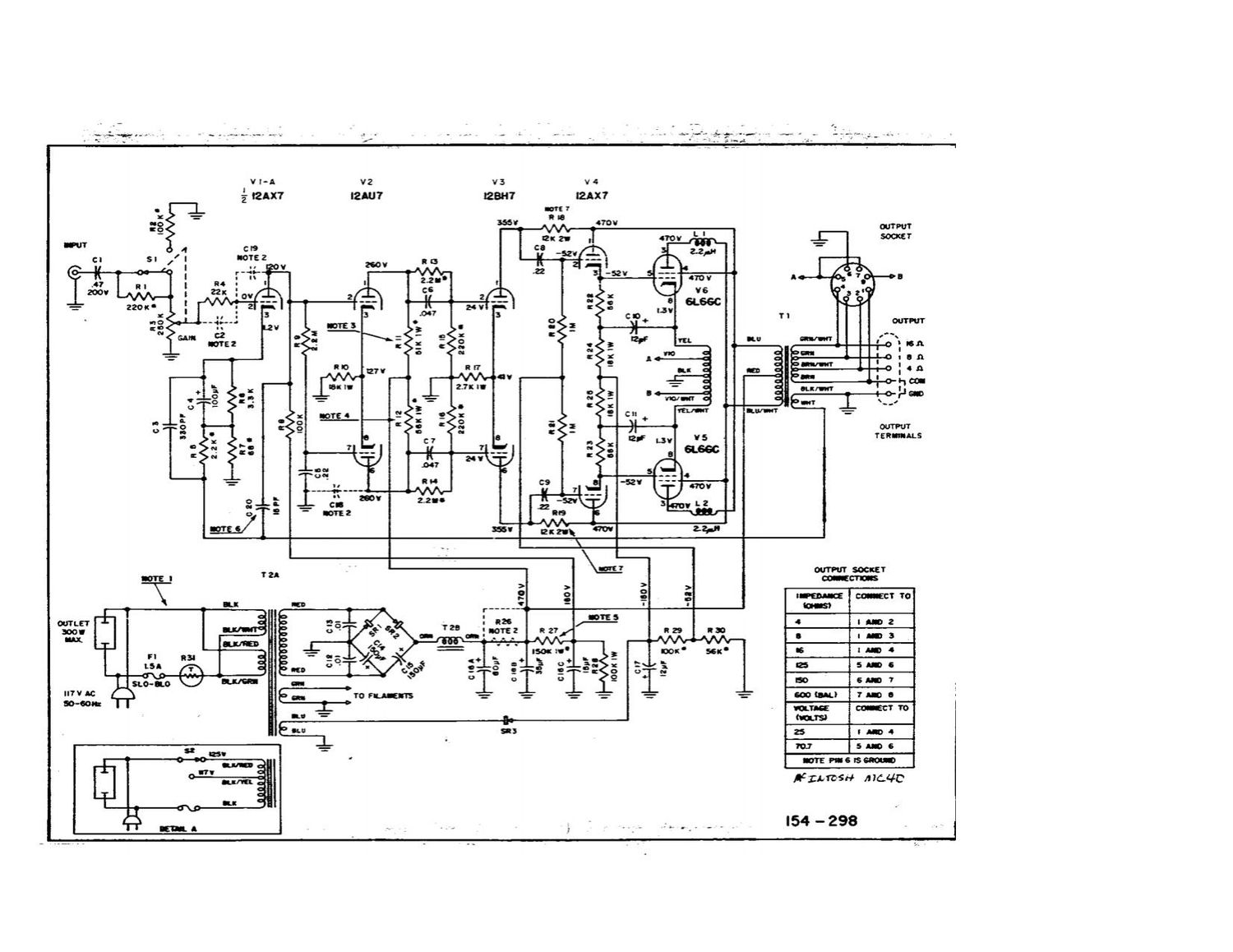 McIntosh MC 40 Schematic 1