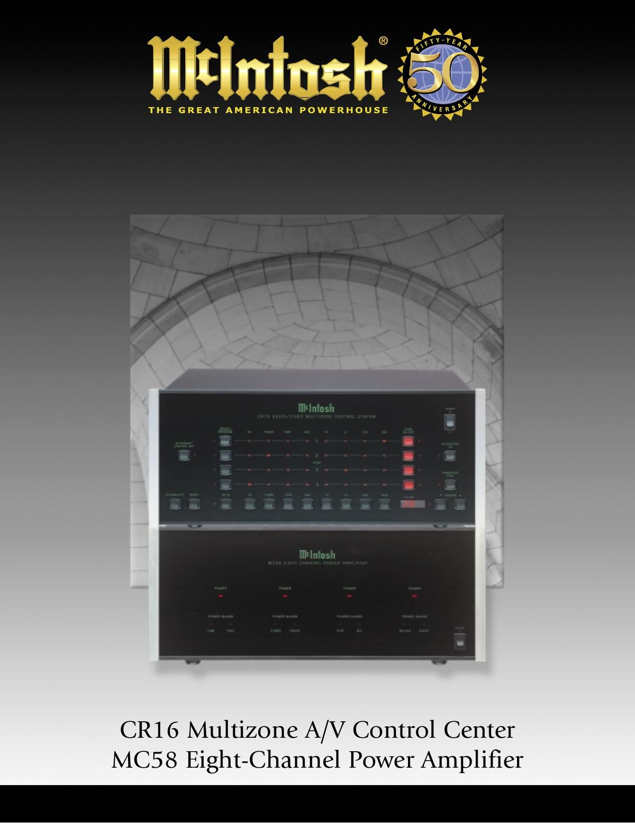 McIntosh MC 58 Brochure