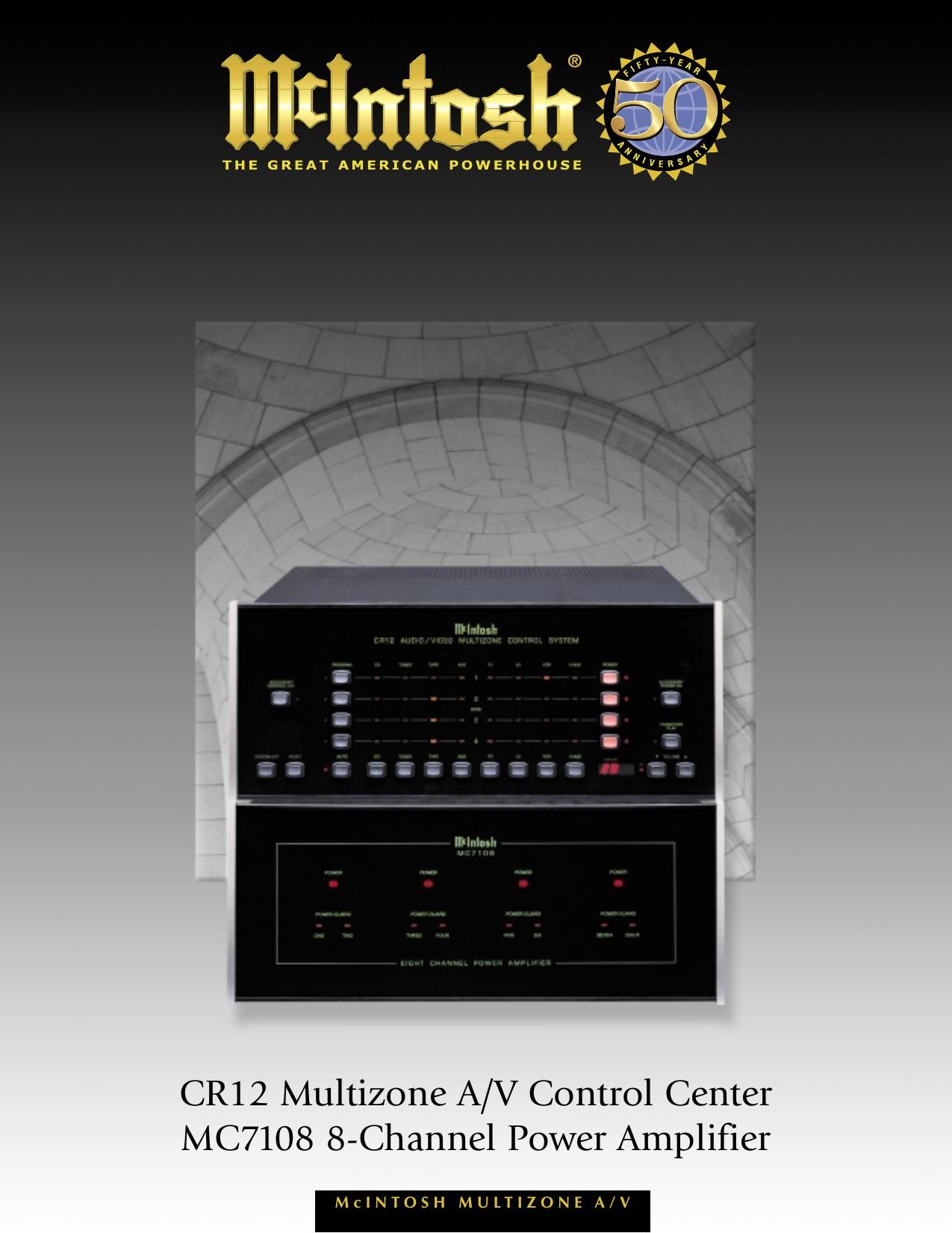 McIntosh MC 7108 CR12 Brochure