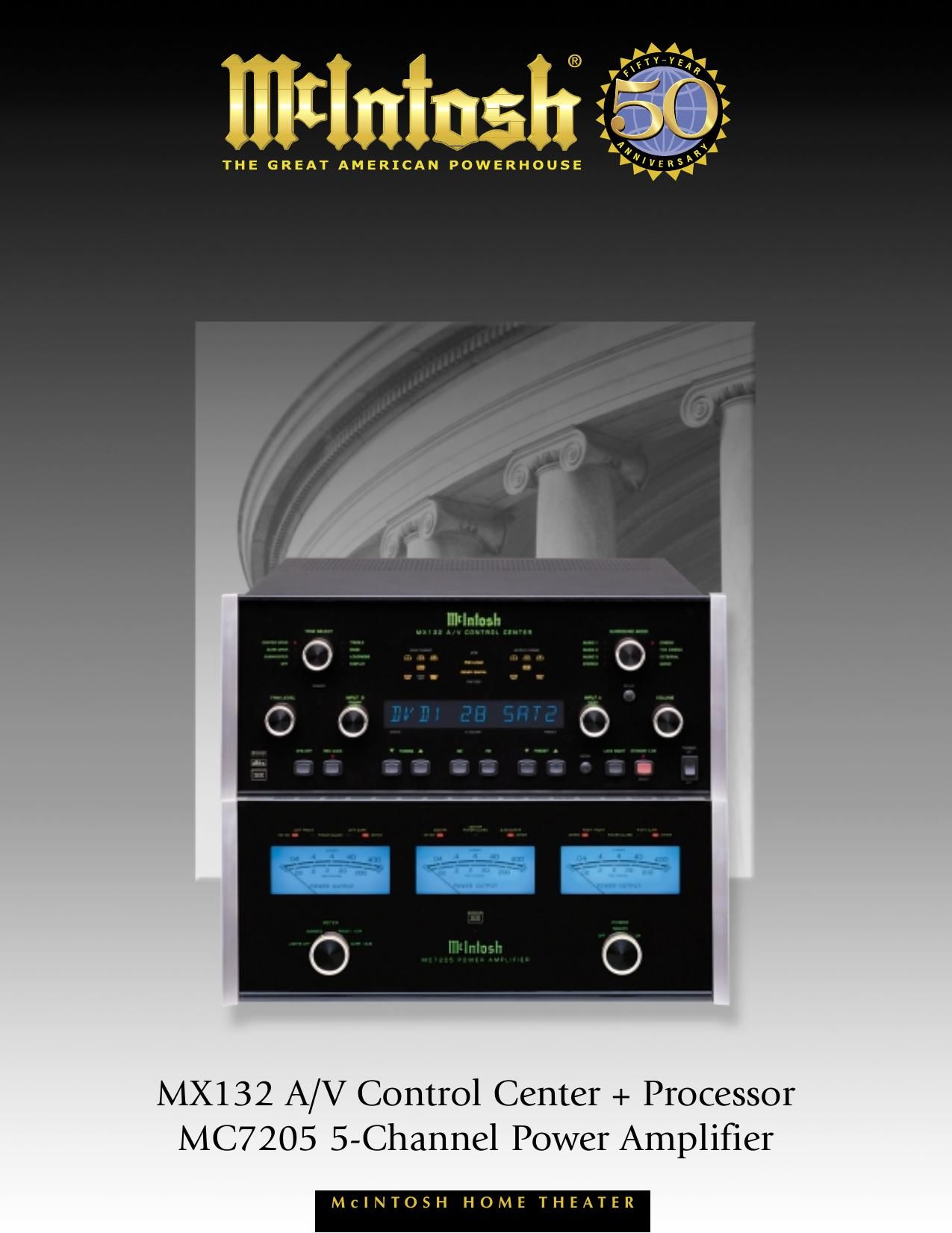 McIntosh MC 7205 MX 132 Brochure