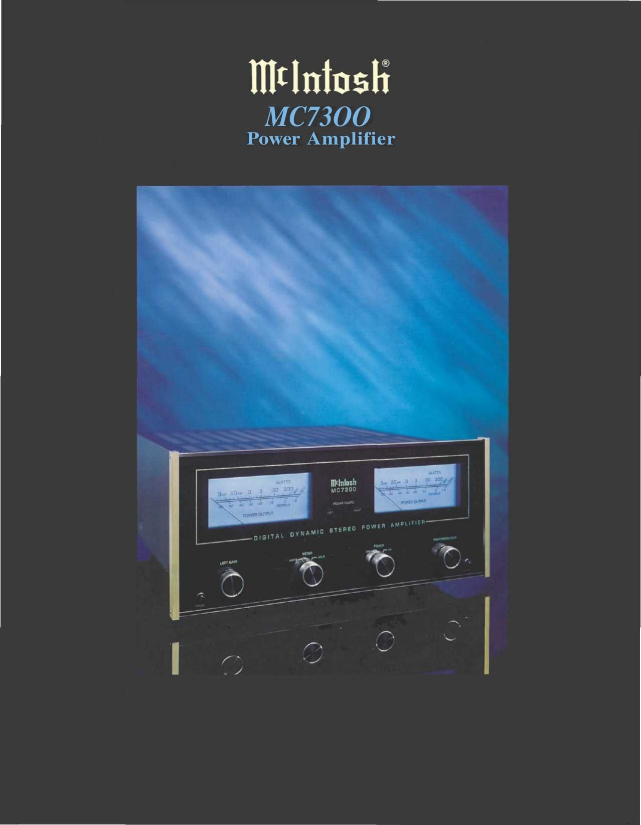 McIntosh MC 7300 Brochure