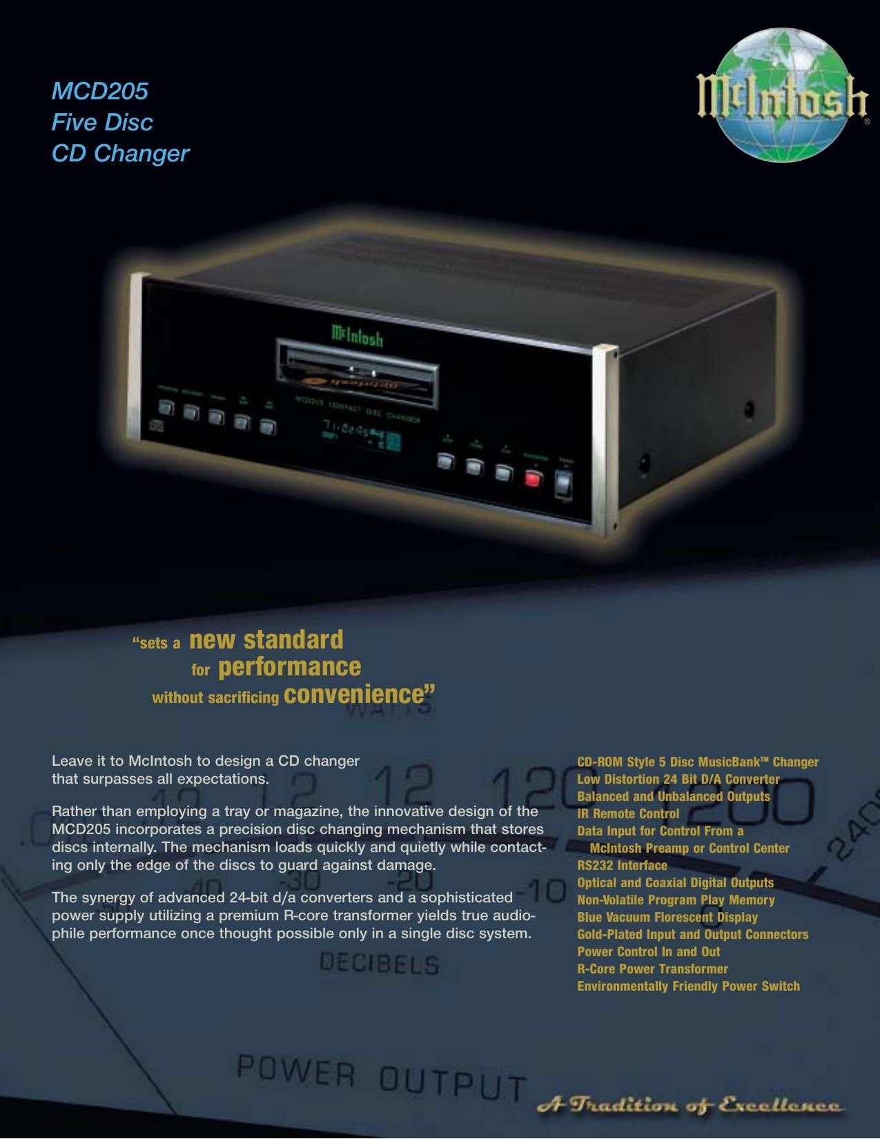 McIntosh MCD 205 Brochure 2