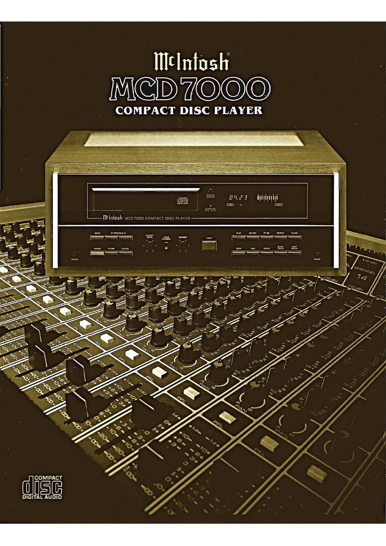McIntosh MCD 7000 Brochure