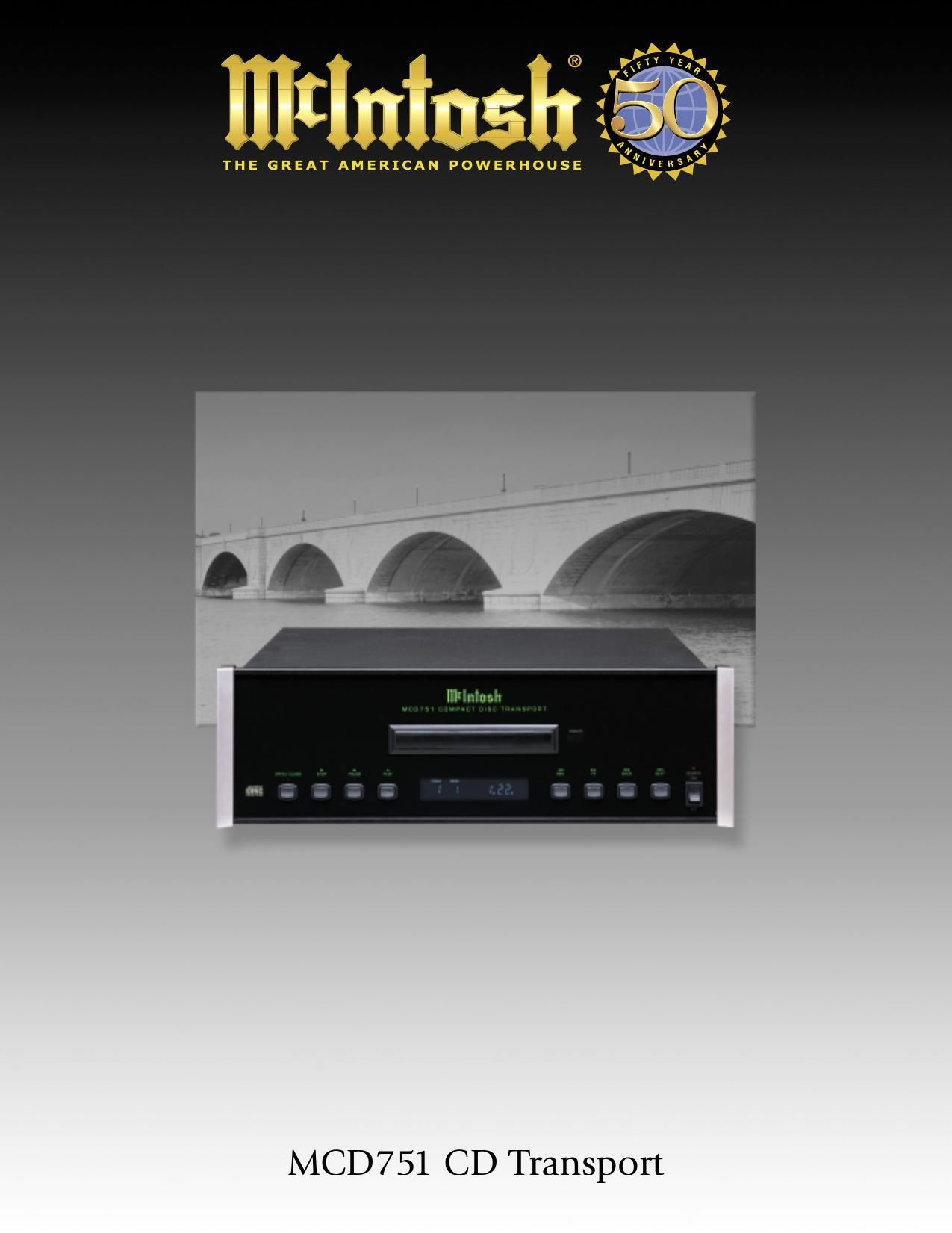 McIntosh MCD 751 Brochure