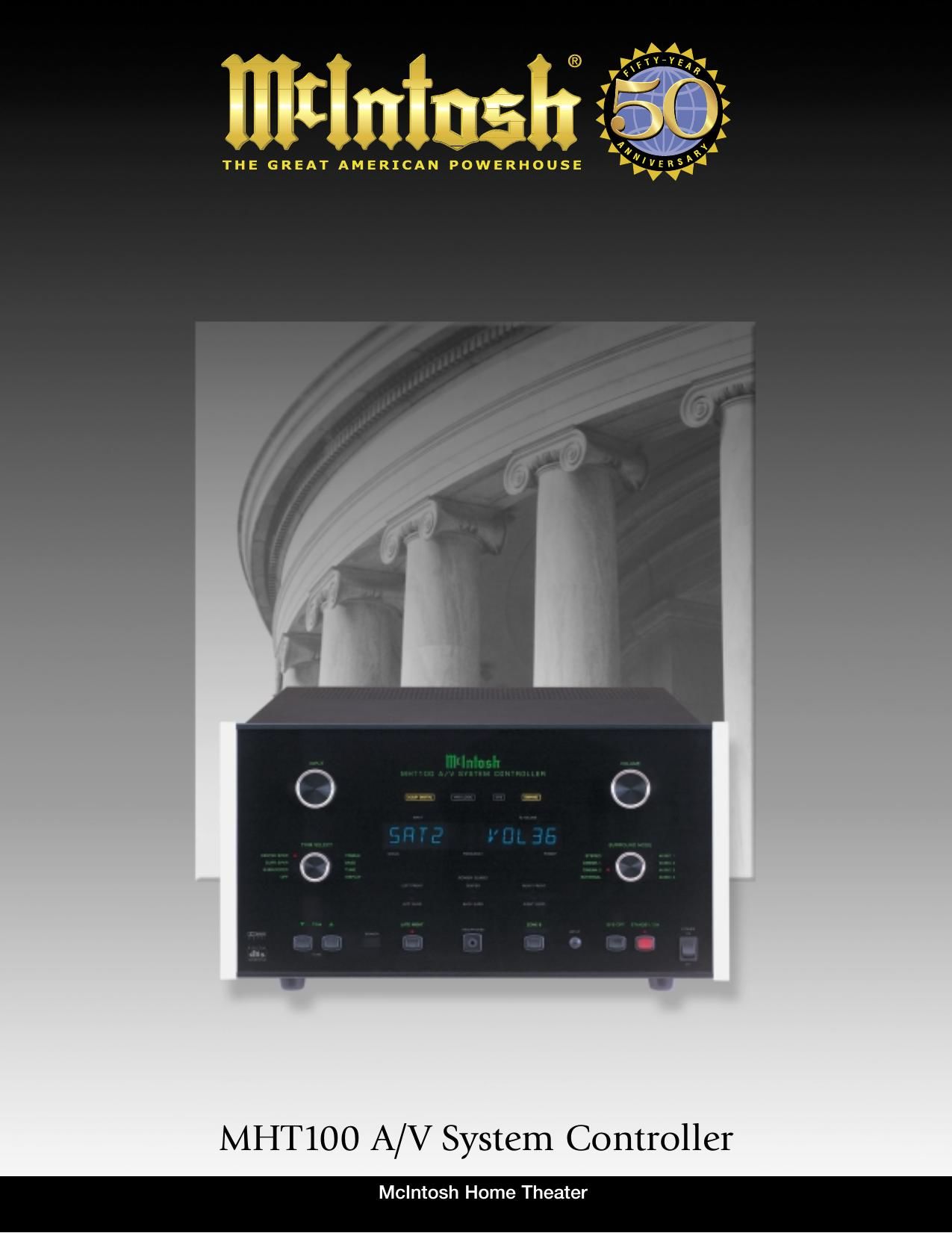 McIntosh MHT 100 Brochure