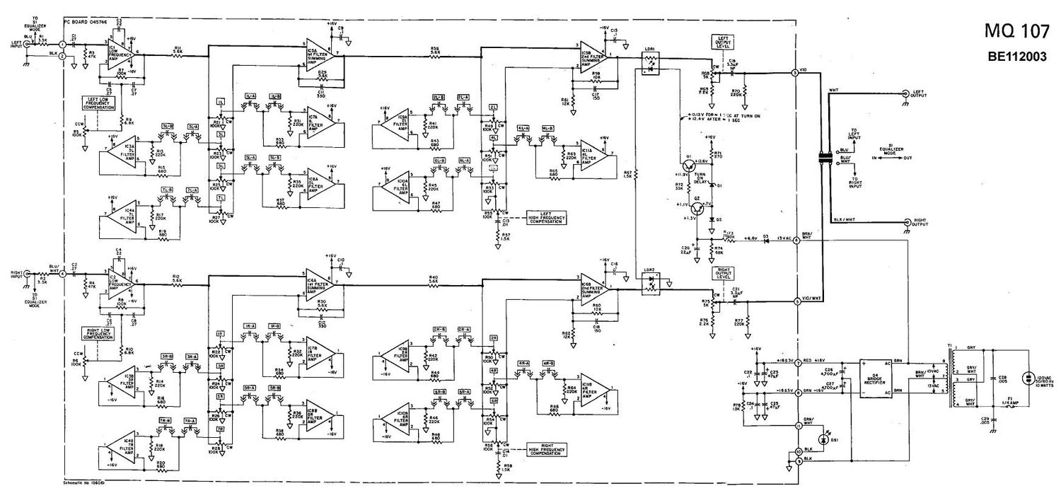 McIntosh MQ 107 Schematic