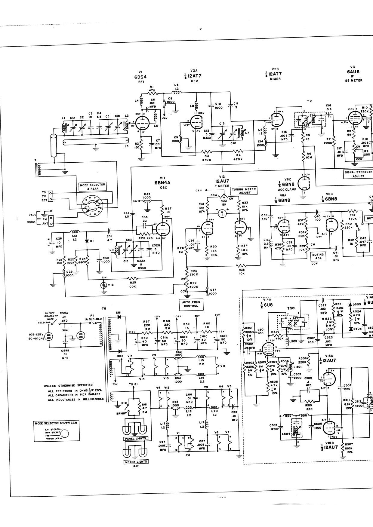 McIntosh MR 65B Schematic