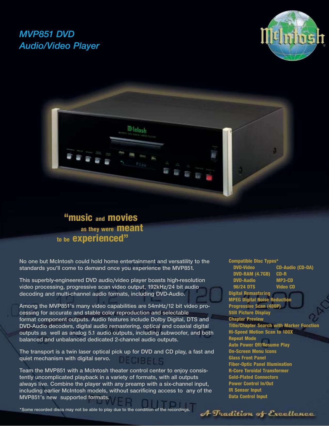 McIntosh MVP 851 Brochure