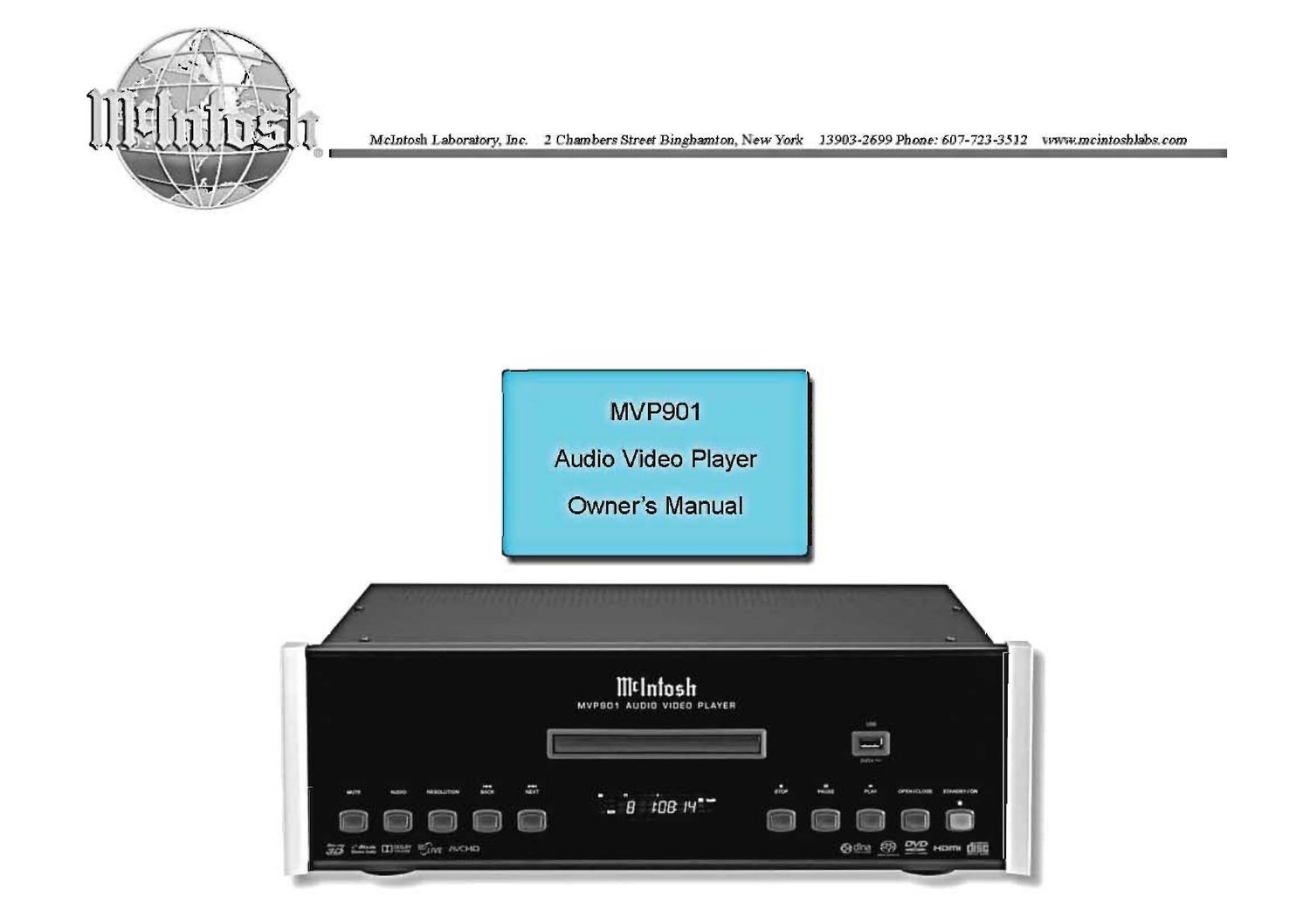 McIntosh MVP 901 Owners Manual