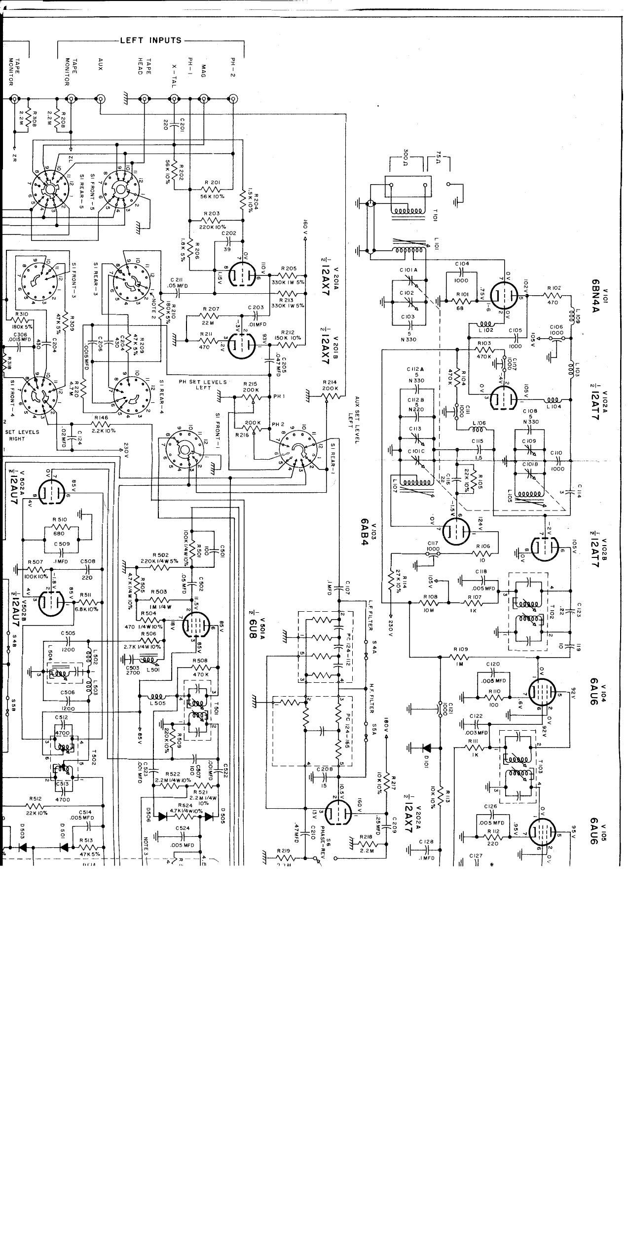 McIntosh MX 110 M Schematic