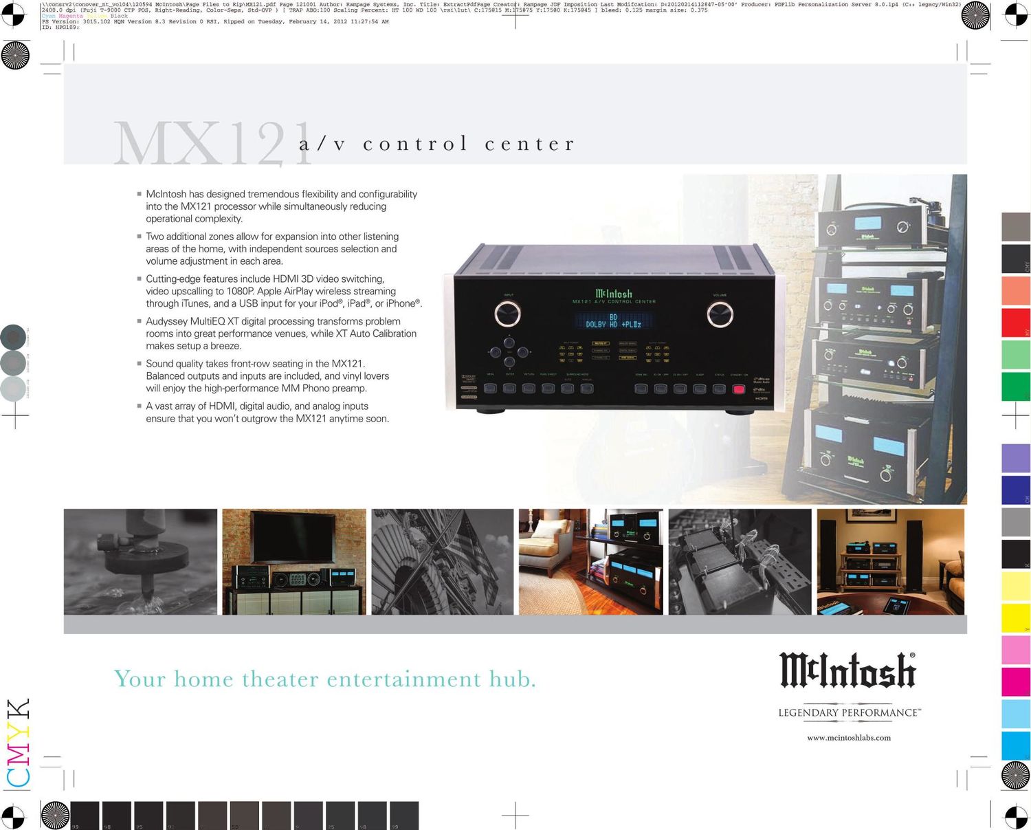 McIntosh MX 121 Brochure