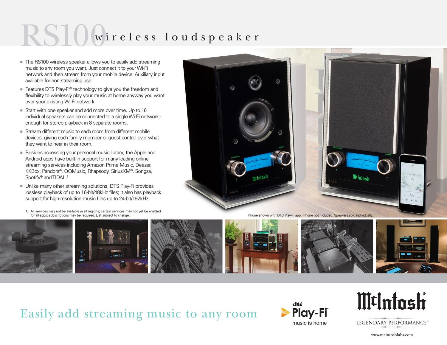 McIntosh RS 100 Brochure