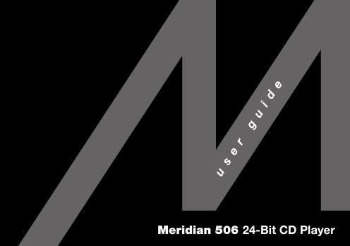 meridian audio 506 owners manual