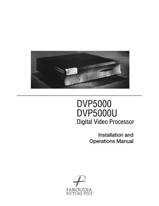 meridian audio dvp 5000 owners manual