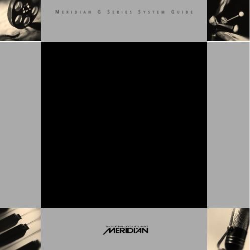 meridian audio g xxxx system owners manual