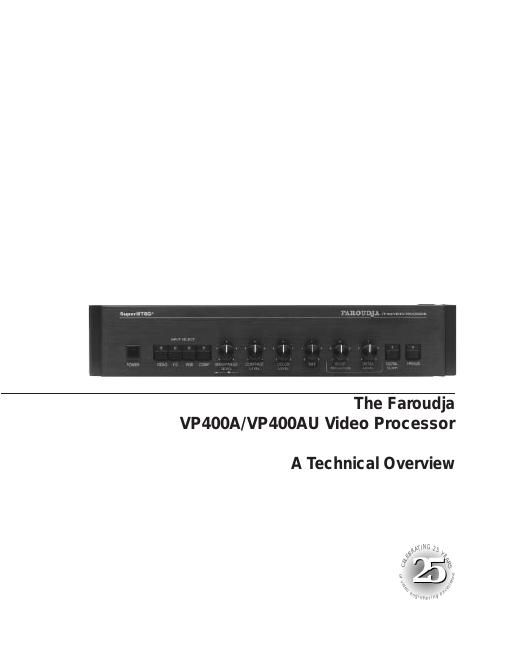 meridian audio vp 400 a owners manual