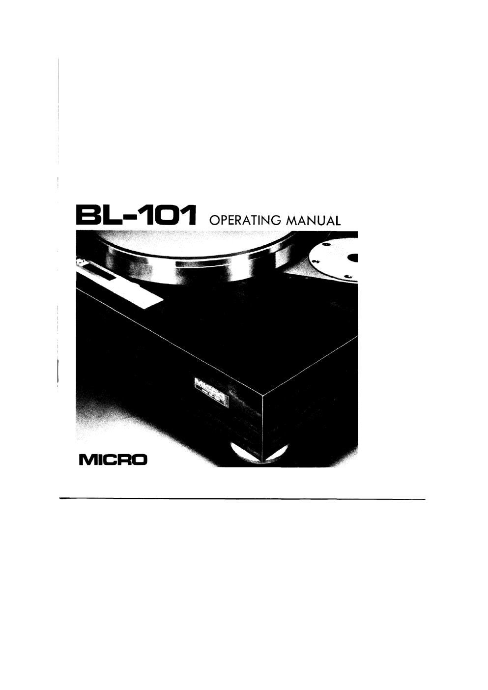 micro seiki bl 101 owners manual