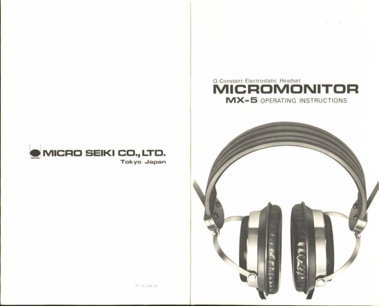 micro seiki mx 5 owners manual