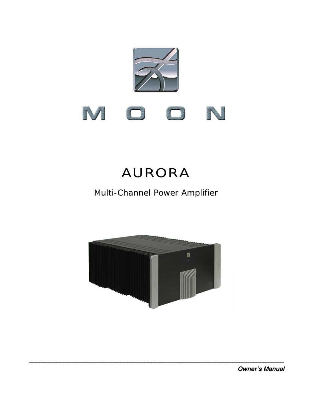 moon aurora owners manual