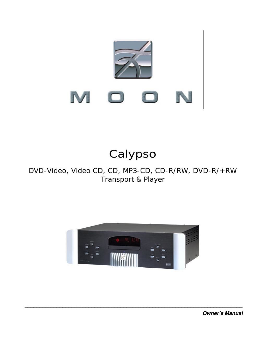 moon calypso owners manual