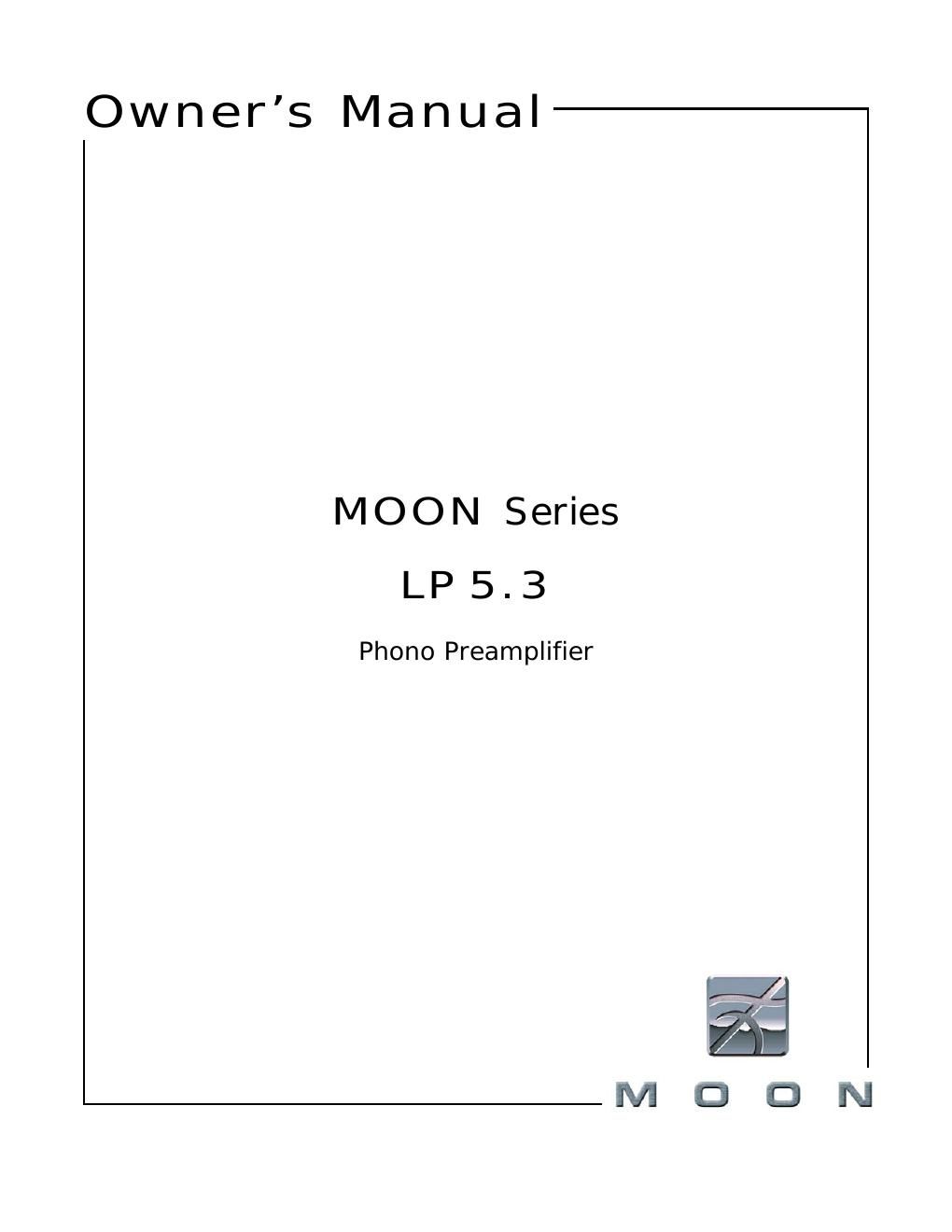 moon lp 5 3 owners manual