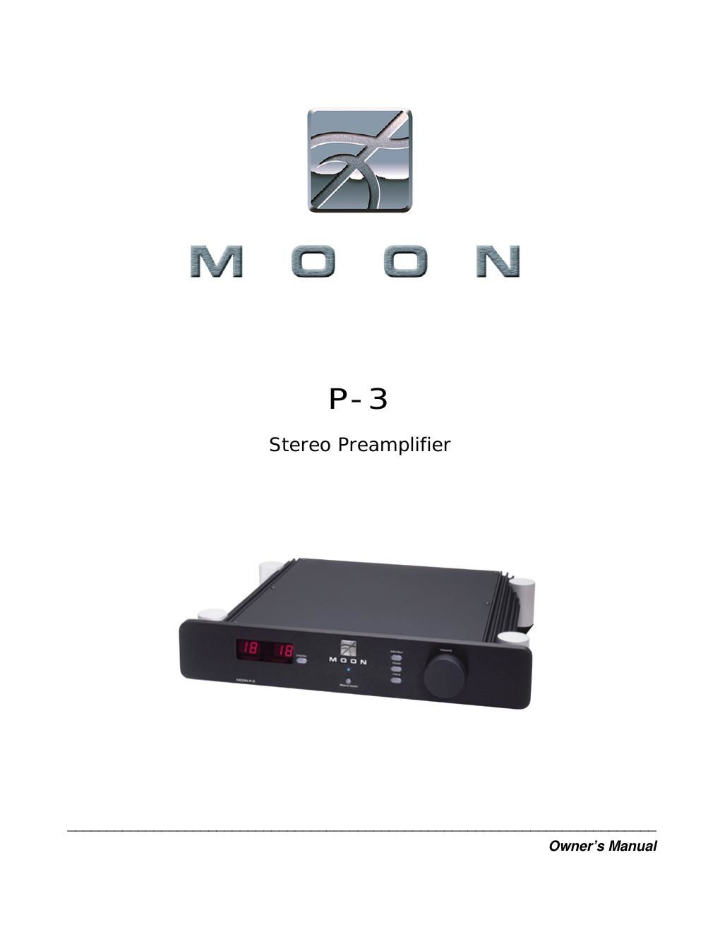 moon p 3 owners manual