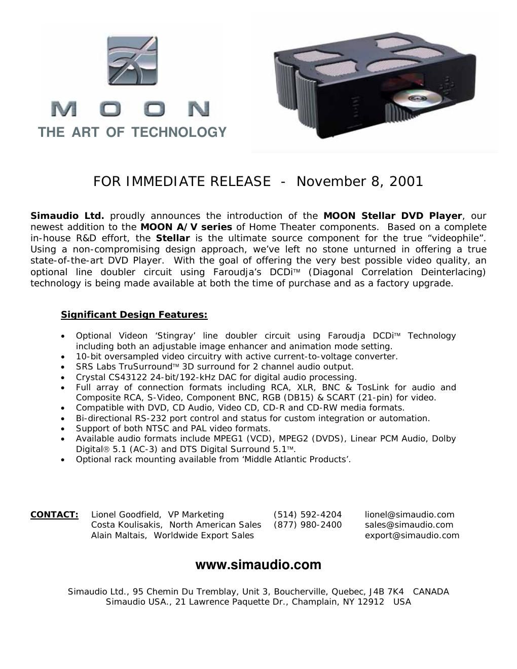 moon stellar brochure