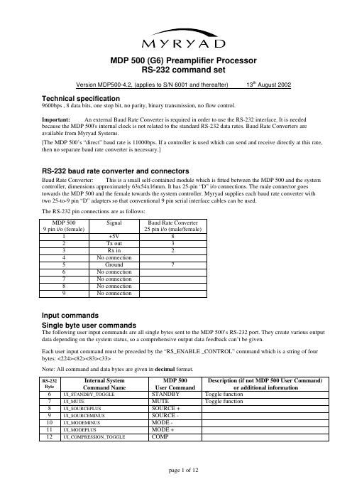 myryad mdp 500 owners manual