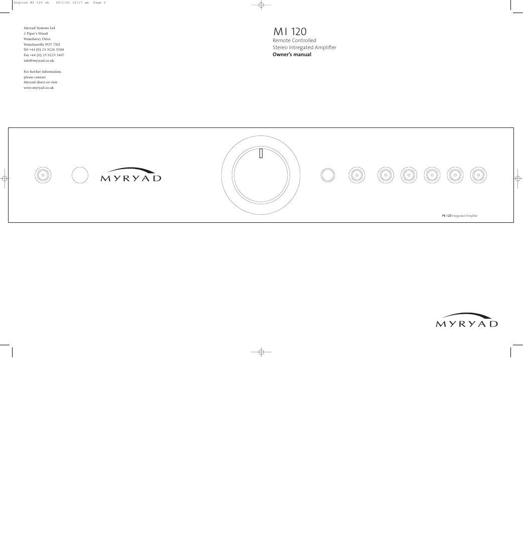 myryad mi 120 owners manual