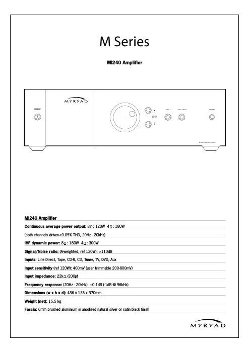 myryad mi 240 brochure