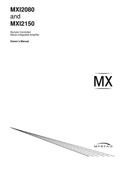 myryad mxi 2080 owners manual