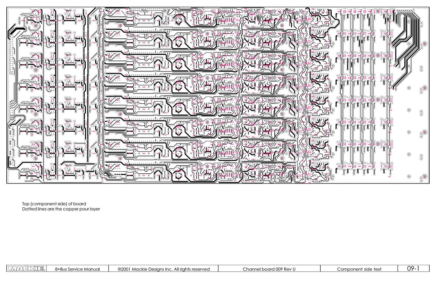 mackie 8bus schematic 009U pcb