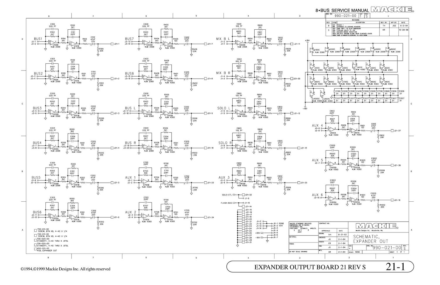 mackie 8bus schematic 21S