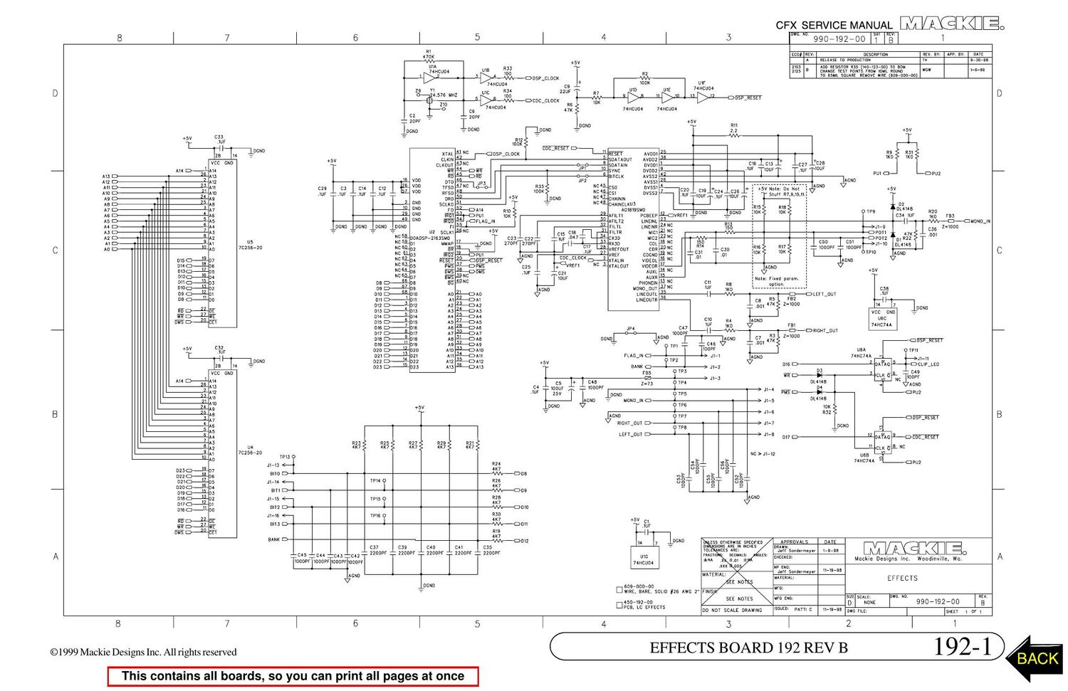 Mackie CFX Series Schematics