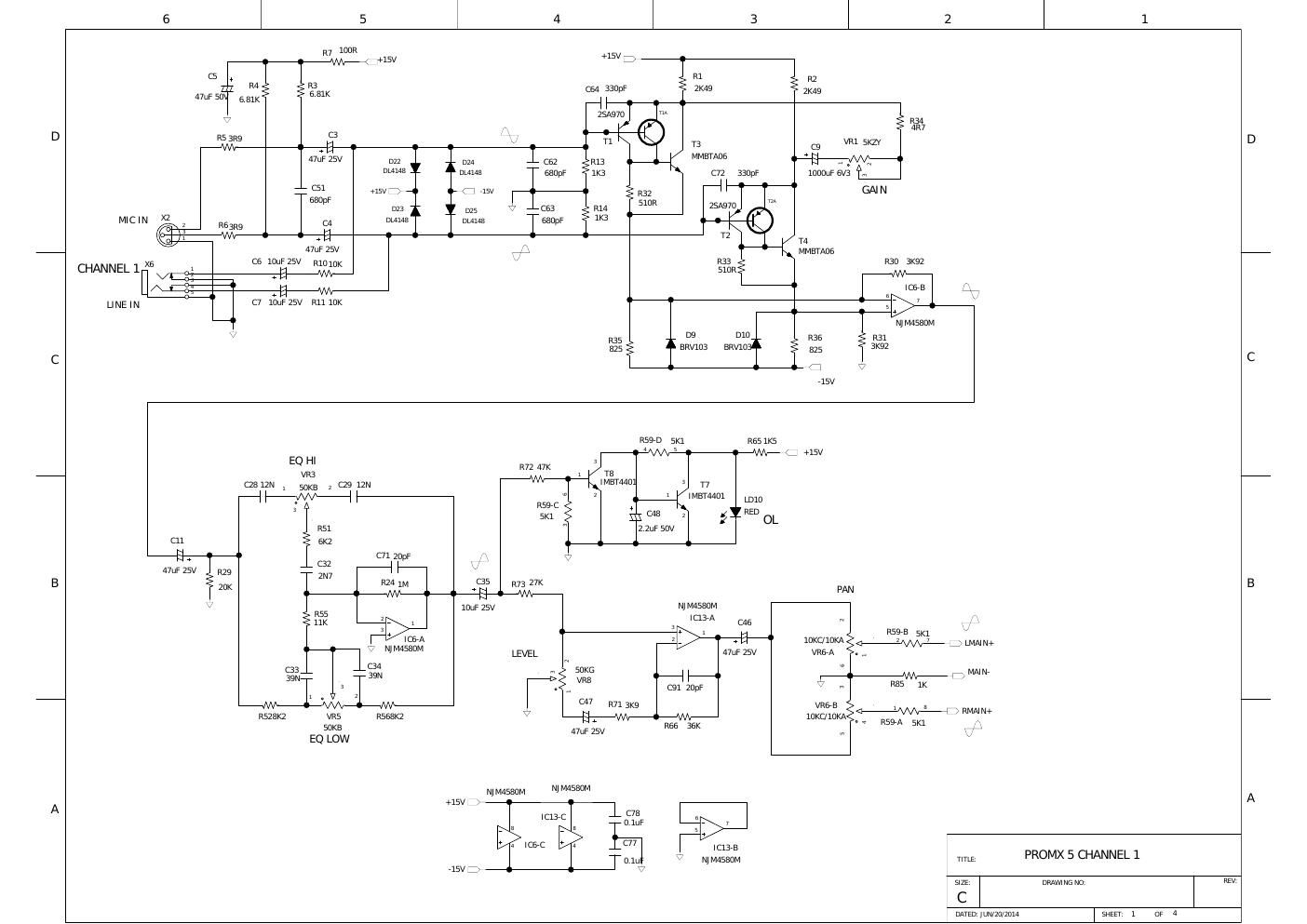 Mackie Promix 5 Schematics