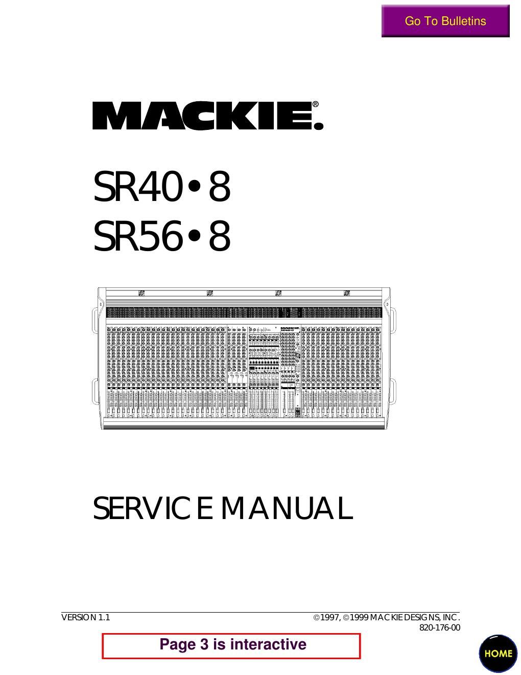 Mackie SR40 8 SR56 8 Service Manual