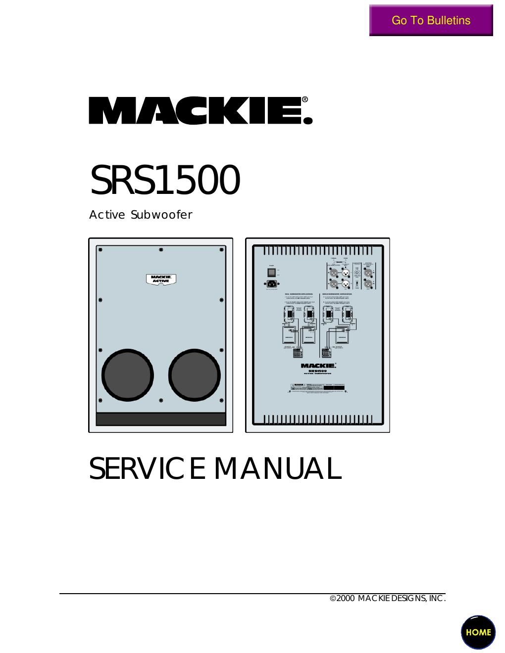 Mackie SRS1500 actsub 2