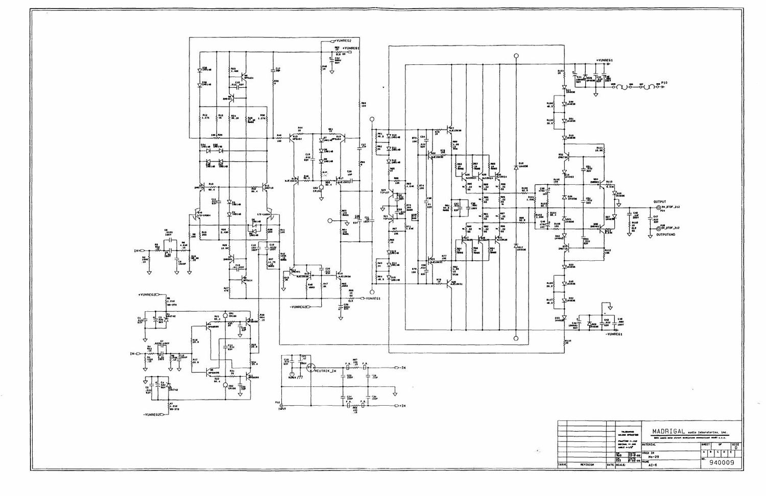 mark levinson No29 pwr schematics