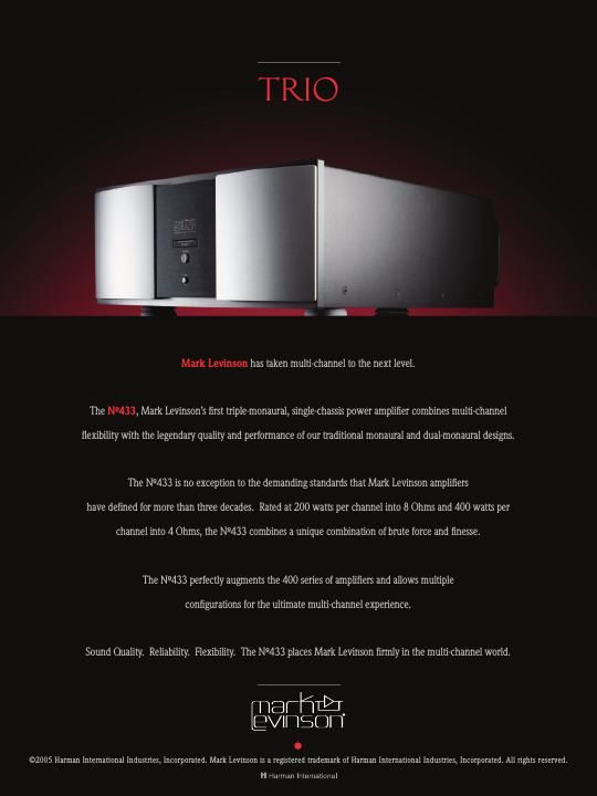 mark levinson no 433 brochure