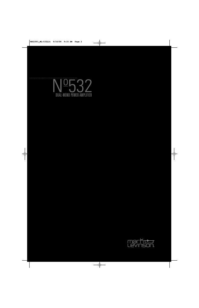 mark levinson no 532 brochure