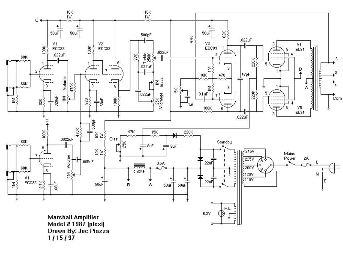 Marshall 1987 Schematic